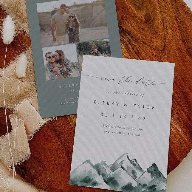 Highland | Rustikale Minimalhochzeit Save The Date (Von Creator hochgeladen)