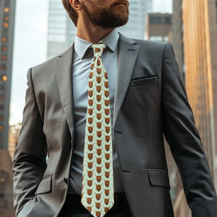 Highland Scottish Cow Lila Celtic Knot Work Krawatte