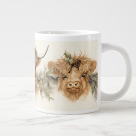 Highland Scottish Cows Jumbo-Tasse