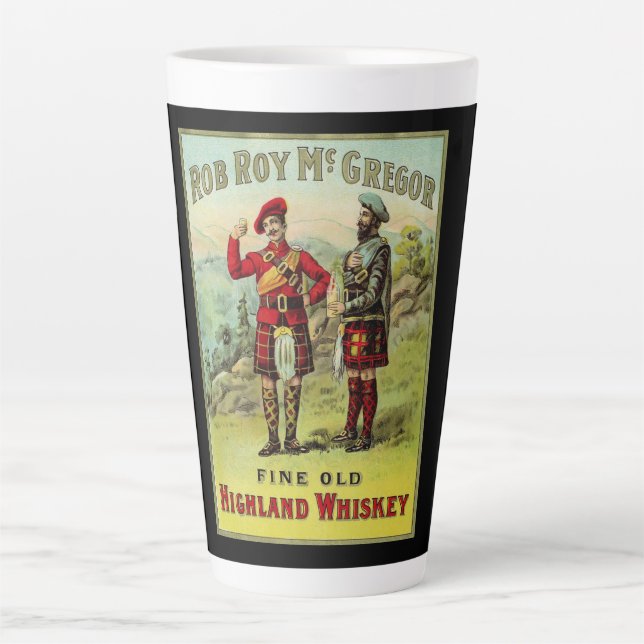 HIghland Scottish Whiskey Label Milchtasse (Vorderseite)
