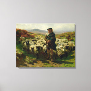Highland Shepherd, 1859 Leinwanddruck