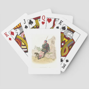 Highland Shepherd, aus "Kostüm von Großbritannien" Spielkarten