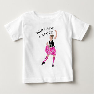 Highland Tänzerin Pink Baby T-shirt