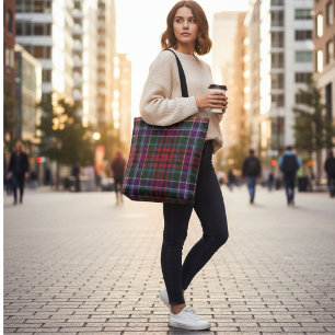 Highland-Tartan - Rustikales Rot-Grün-Karo