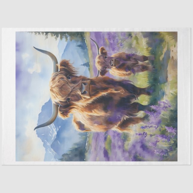 Highland Tissue Paper Seidenpapier (Vorderseite)