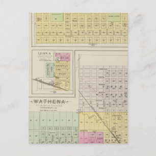 Highland, Wathena, Adlersprings, Kansas Postkarte