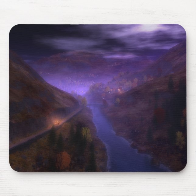 Highland Zuhause Lights Mousepad (Vorne)