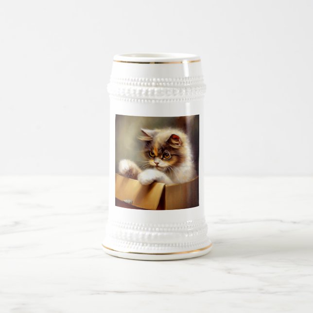 Highlander Cat Bierglas (Mittel)