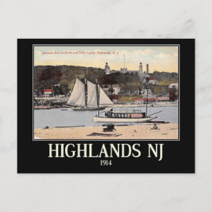 Highlands, New Jersey, Vintage Postkarte