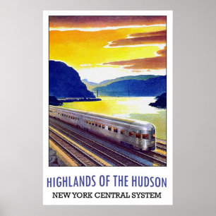Highlands of the Hudson New York Central System Poster