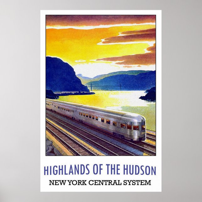 Highlands of the Hudson New York Central System Poster (Vorne)