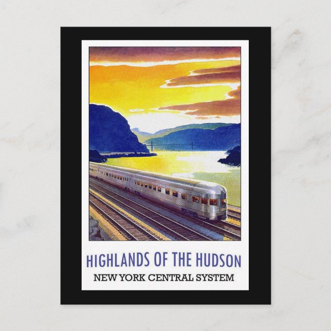 Highlands of the Hudson New York Central System Postkarte (Vorderseite)