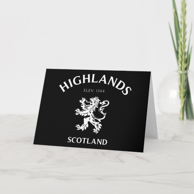HIGHLANDS Schottland Karte (Vorderseite)