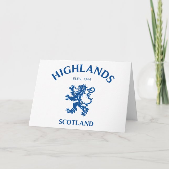 HIGHLANDS Schottland Karte (Vorderseite)
