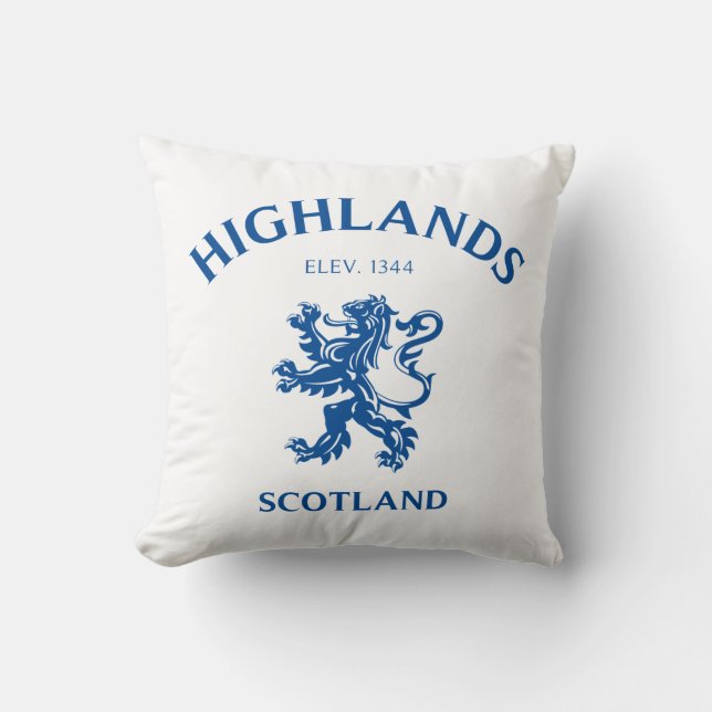 HIGHLANDS Schottland Kissen (Vorderseite)