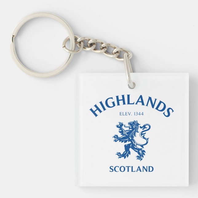 HIGHLANDS Schottland Schlüsselanhänger (Vorderseite)