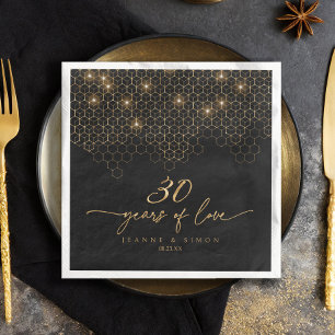 Highlights Gold 30 Jahre Jubiläum ID1165 Serviette