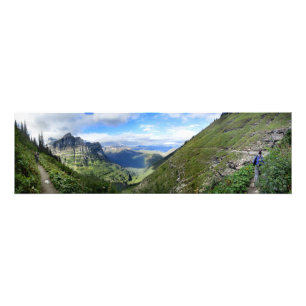 Highline Trail - Glacier Nationalpark Fotodruck