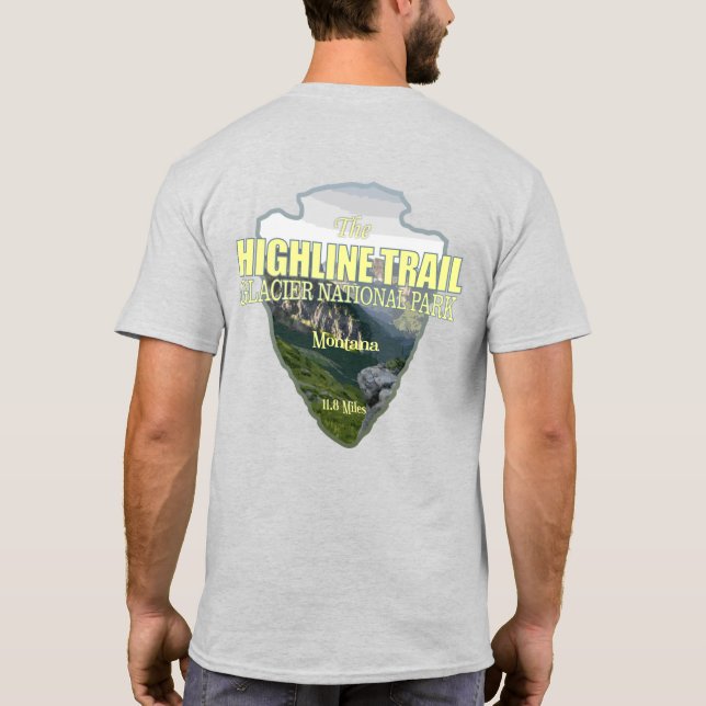 Highline Trail (Pfeilspitzen) T-Shirt (Rückseite)