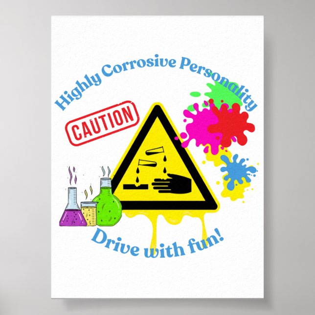 Highly Corrosive Personality Class 8 ADR Trucker Poster (Vorne)