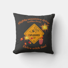 Highly Sensitive Driver: Coffee First! Kissen