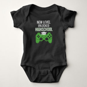 Highschool-Ebene frei für Schulkid-Gamer Baby Strampler