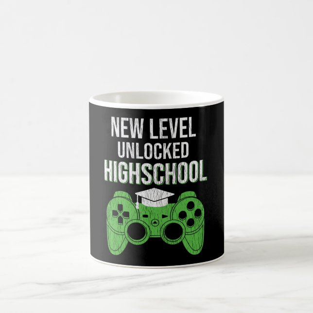 Highschool-Ebene frei für Schulkid-Gamer Kaffeetasse (Mittel)