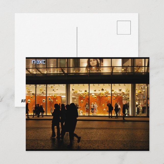 Highstreet Silhouetten Postkarte (Vorne/Hinten)