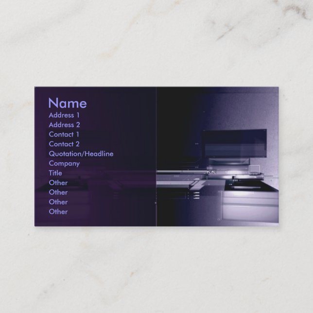 Hightech 2011Calendar Visitenkarte (Vorderseite)