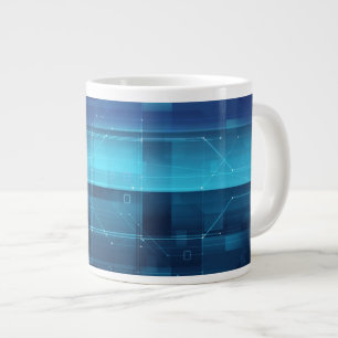 Hightech- digitaler Hintergrund Jumbo-Tasse