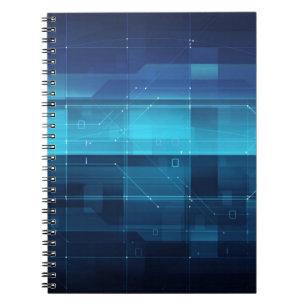 Hightech- digitaler Hintergrund Notizblock