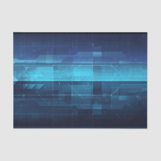 Hightech- digitaler Hintergrund Seidenpapier (Vorderseite)