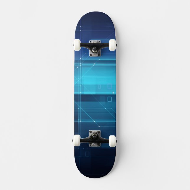 Hightech- digitaler Hintergrund Skateboard (Vorderseite)