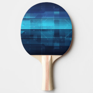 Hightech- digitaler Hintergrund Tischtennis Schläger