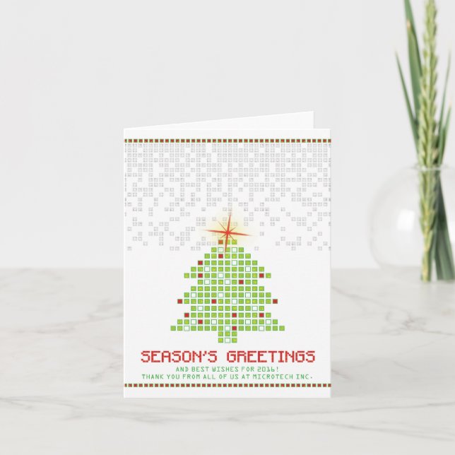 Hightech-Pixel-Gaming Weihnachten (Vorderseite)