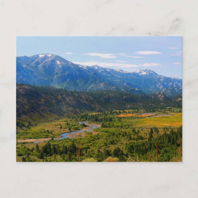 Highway 108 Sonora Pass Postkarte (Vorderseite)