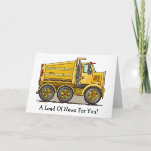 Highway Dump Truck Note Card Karte