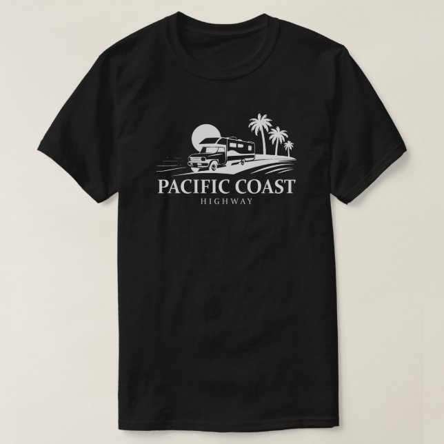 Highway-Freizeitfahrzeug der Pazifikküste T-Shirt (Design vorne)