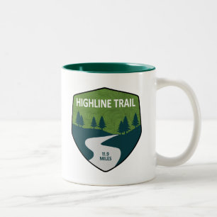 Highway Glacier Nationalpark Zweifarbige Tasse