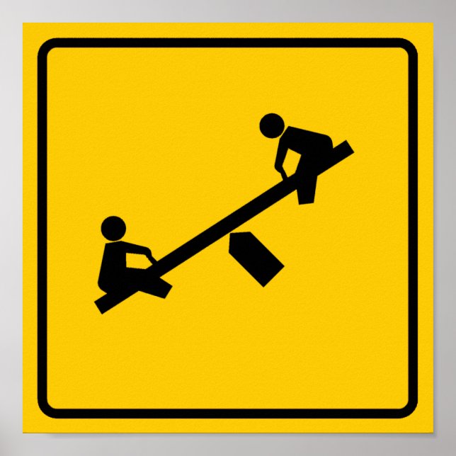Highway-Schild Poster (Vorne)