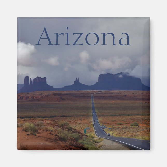 Highway zum Monument Valley Arizona Magnet (Vorne)