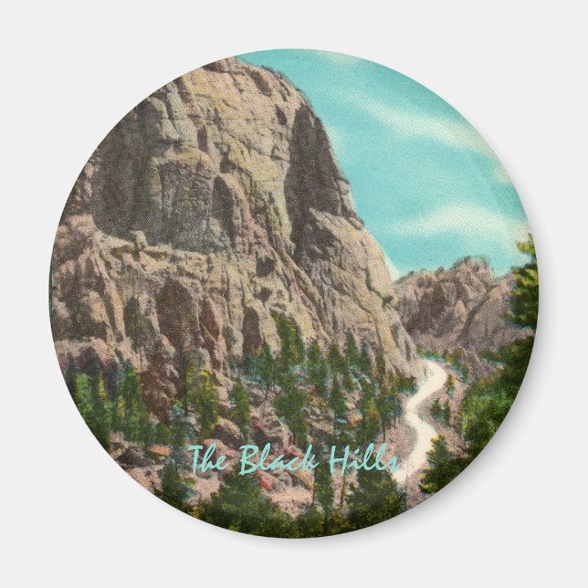 Highway zum Mt. Rushmore Magnet (Vorne)