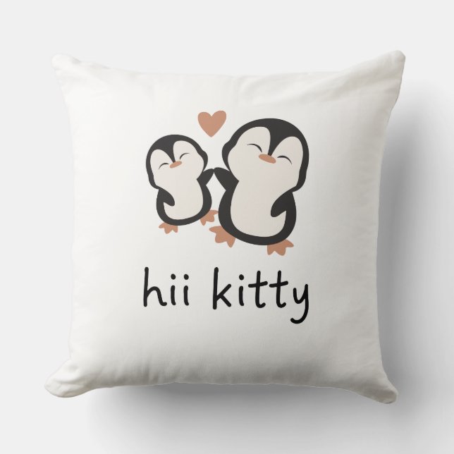 hii kitty  cute pillowcase kissen (Vorderseite)