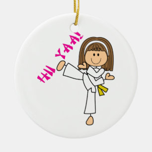 Hii Yaa Karate Keramik Ornament