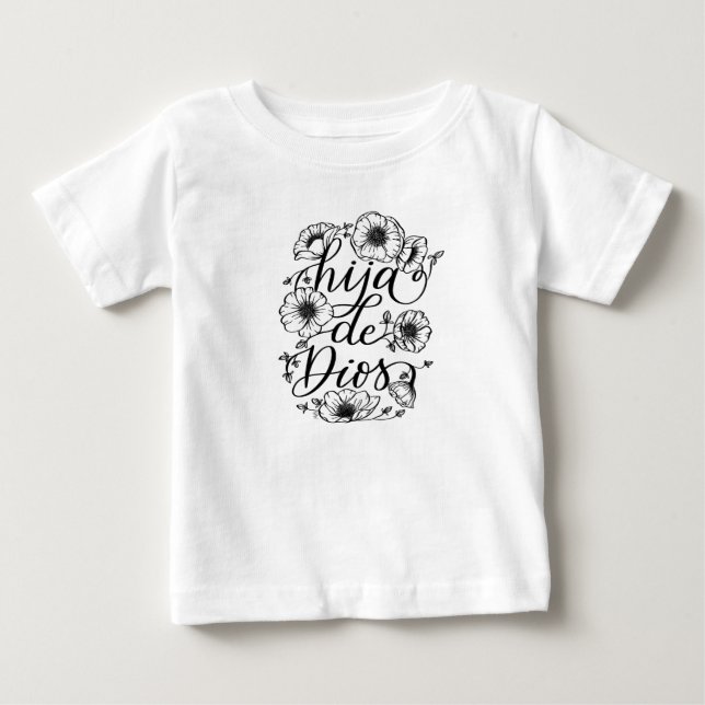 Hija de Dios Design Bekleidung Baby T-shirt (Vorderseite)