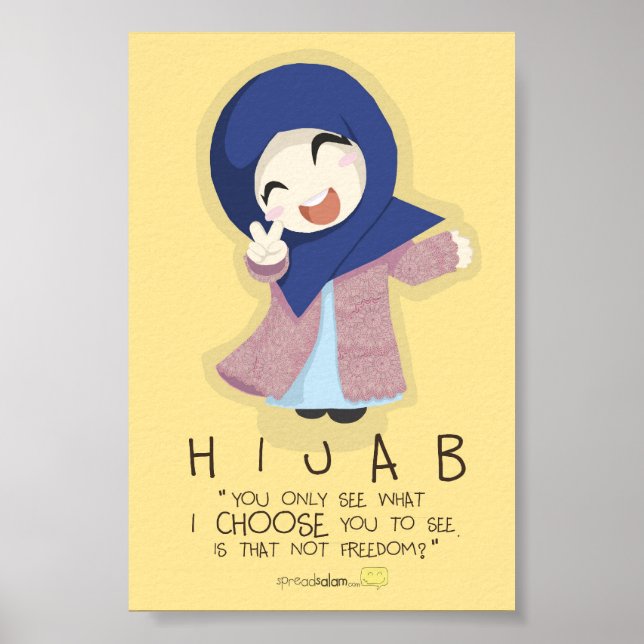 Hijab ist Freiheit Poster (Vorne)