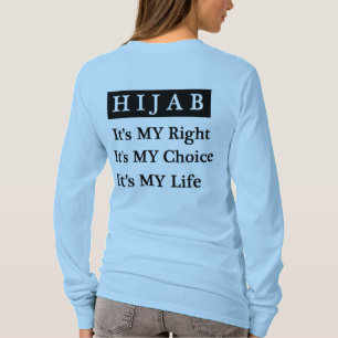 Hijab Leben-langer Hülsen-T - Shirt (Limones Grü