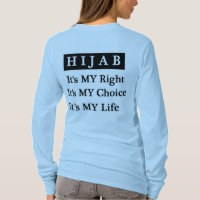 Hijab Leben-langer Hülsen-T - Shirt (Limones Grün)