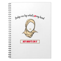 Hijab Pride Don't Judge Spiral Foto Notebook