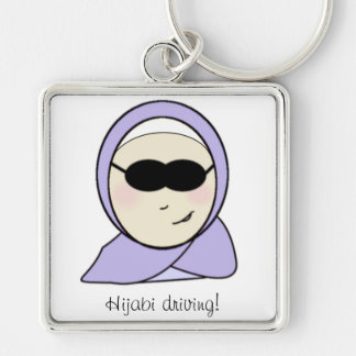 Hijabi Fahren - moslemisches Mädchen mit hijab Schlüsselanhänger